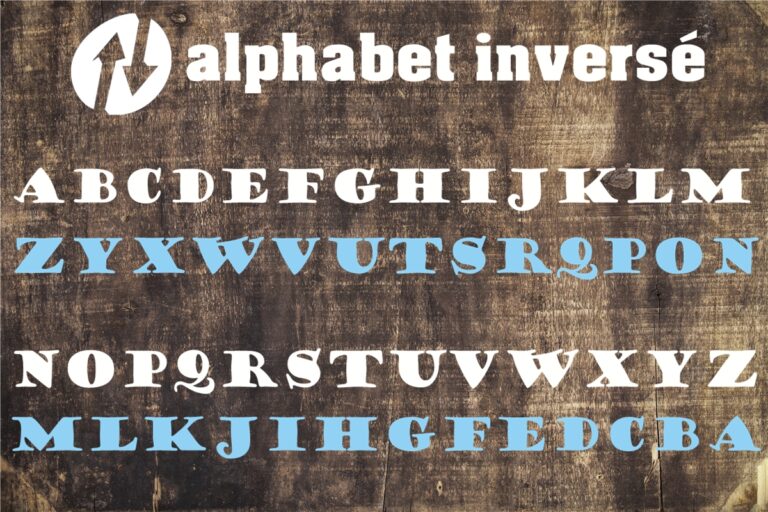 Code secret alphabet inversé