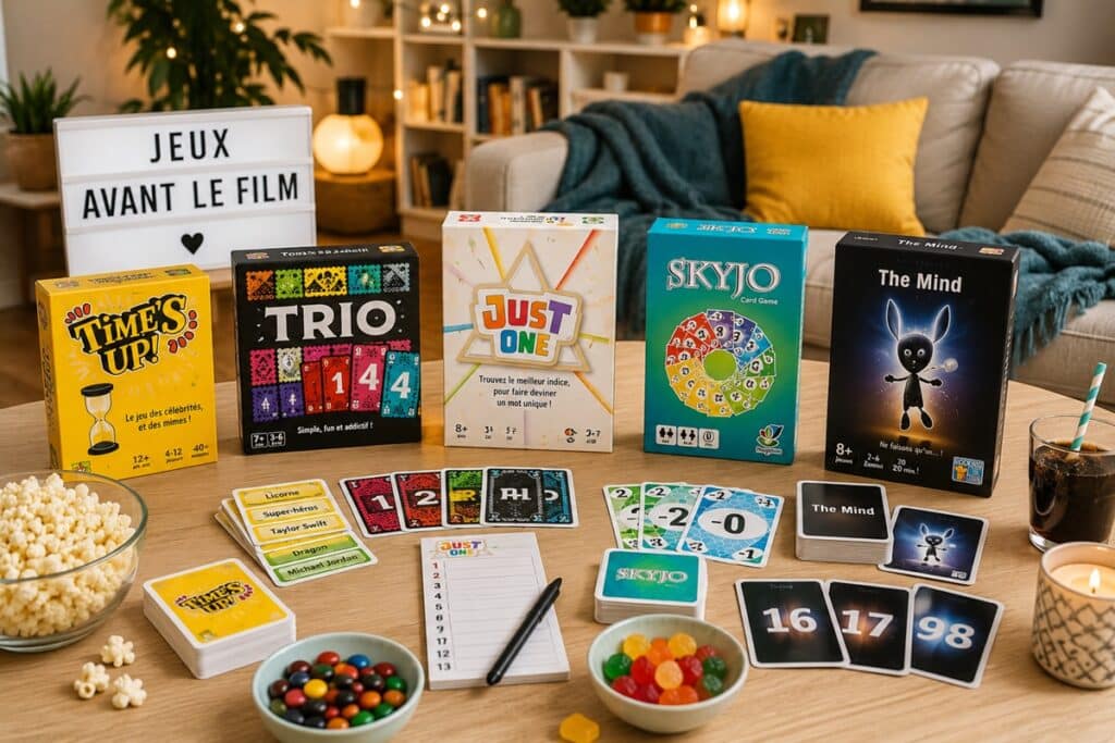 jeux de société avant un film