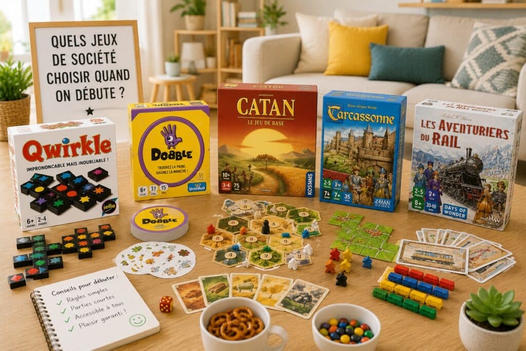 jeux de société pour débuter