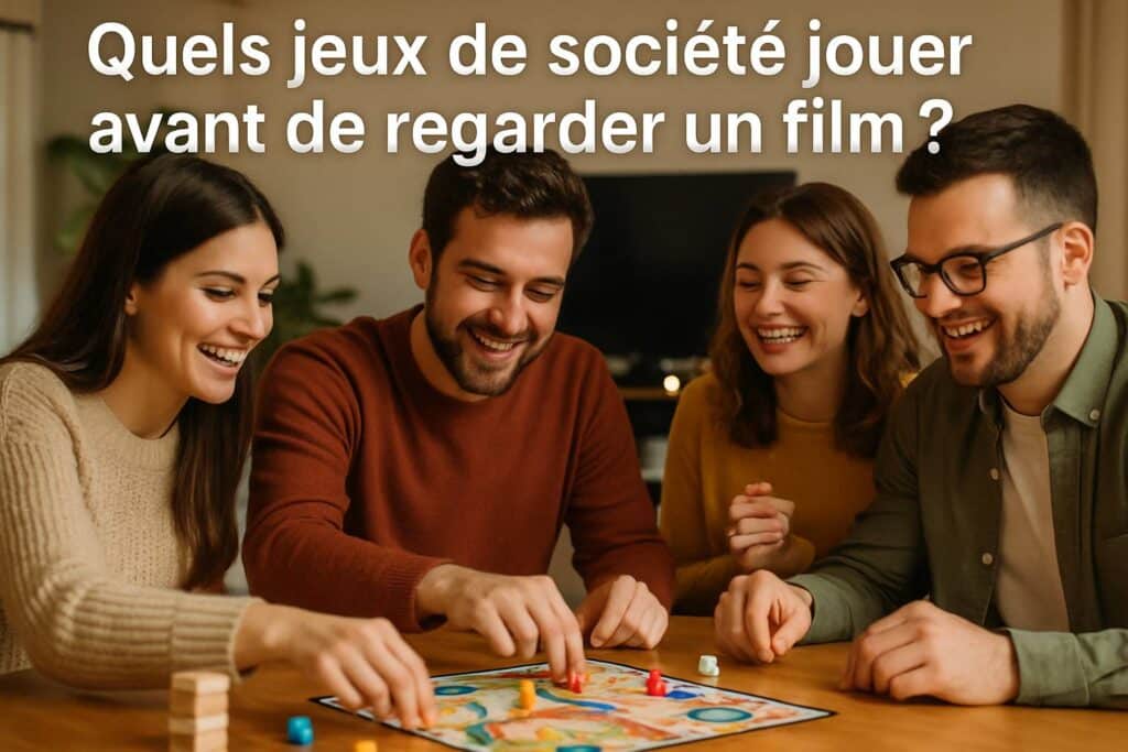 Quels jeux de société jouer avant de regarder un film ?