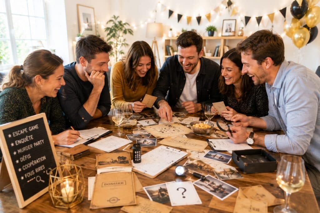 jeux style murder party adultes anniversaire