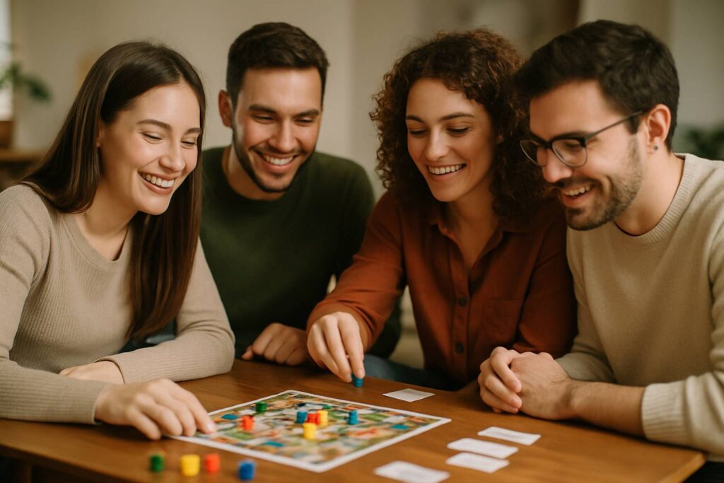 Quels jeux de société choisir pour un petit groupe de quatre amis ?