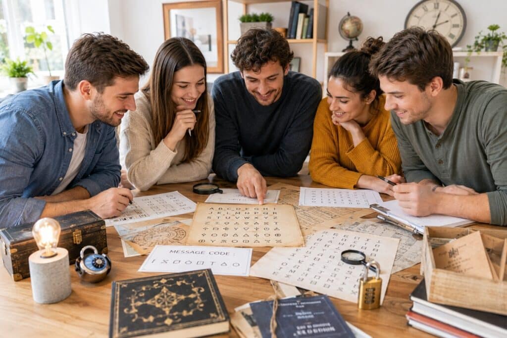 alphabet secret dans un escape game