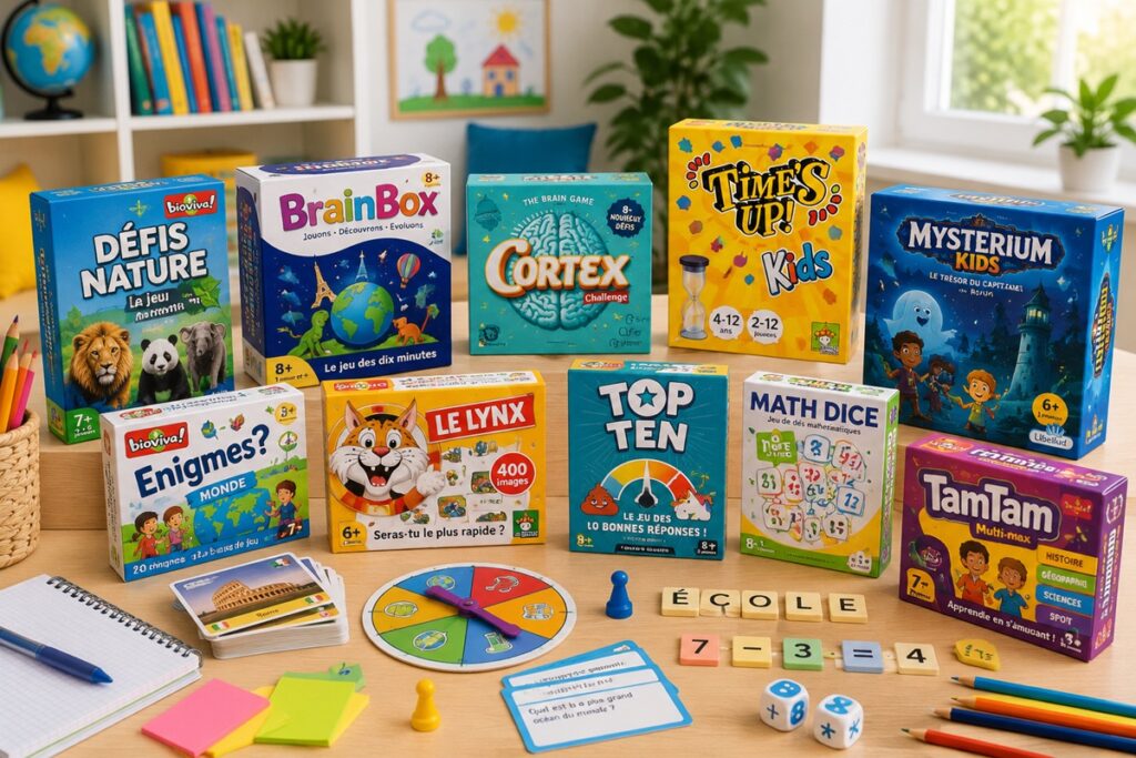 jeux de société éducatifs pour les enfants de primaire