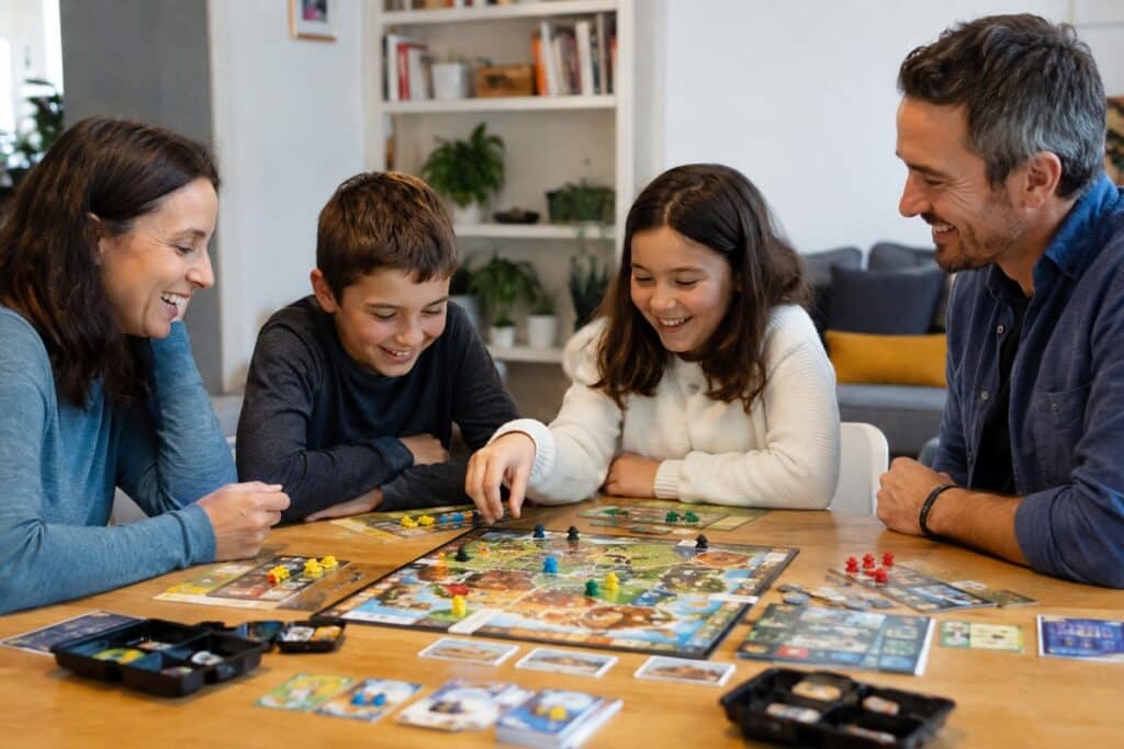 Soirée familiale autour d’un jeu de société