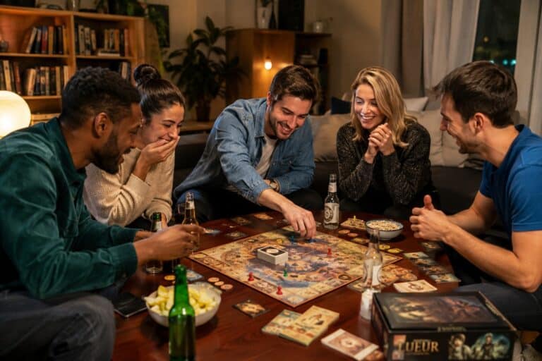 Soirée jeux de société entre amis