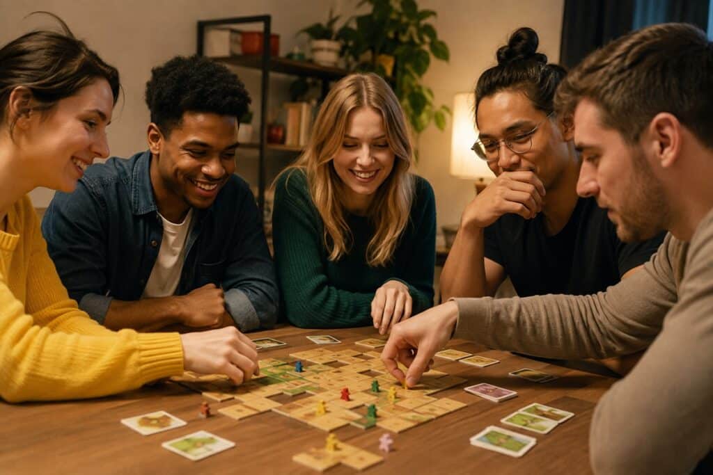 Soirée jeux de société conviviale